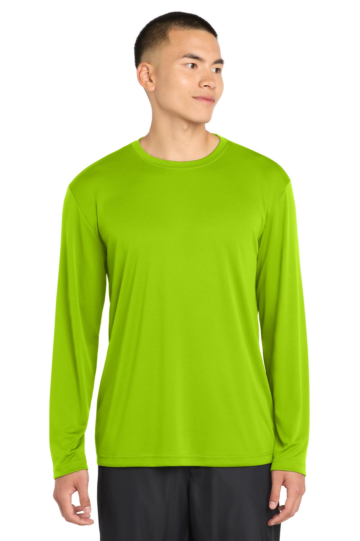 Sport-Tek Long Sleeve PosiCharge Competitor Tee ST350LS Lime Shock