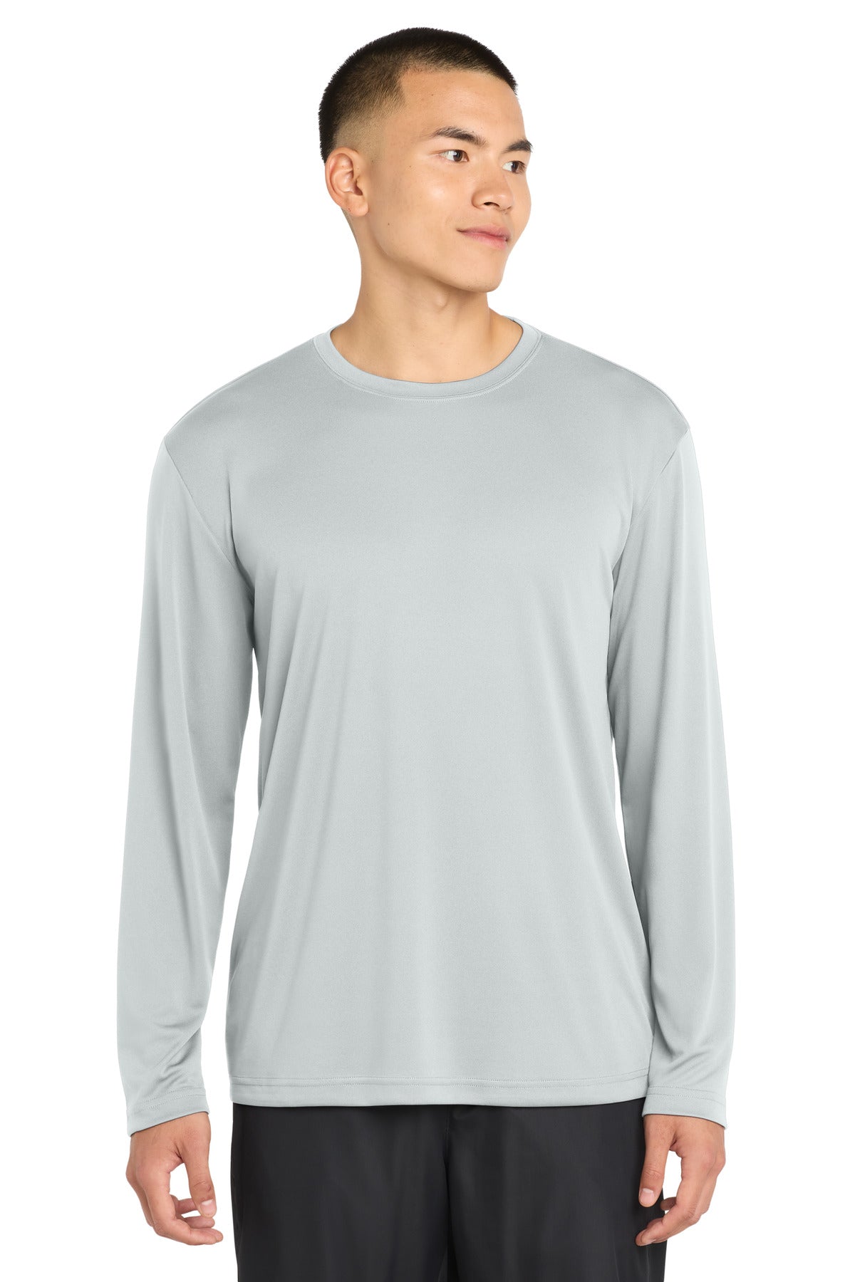 Sport-Tek Long Sleeve PosiCharge Competitor Tee ST350LS Silver