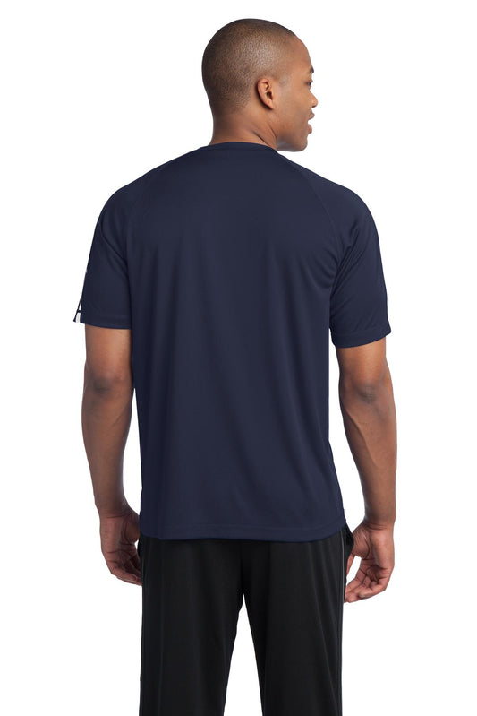 Sport-Tek Colorblock PosiCharge Competitor Tee. ST351 True Navy/ White
