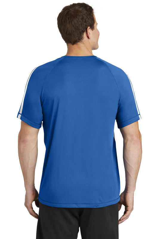 Sport-Tek Colorblock PosiCharge Competitor Tee. ST351 True Royal/ White