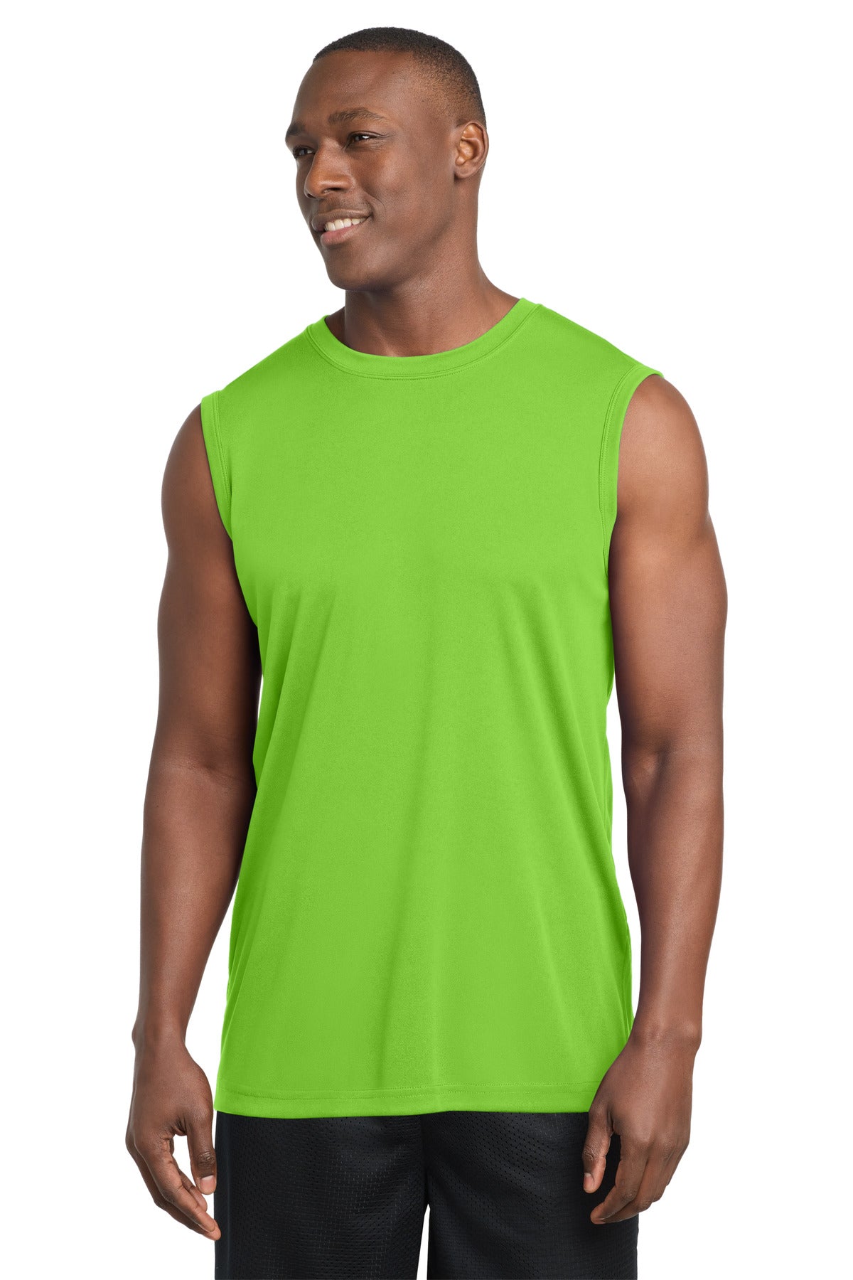 Sport-Tek Sleeveless PosiCharge Competitor Tee ST352 Lime Shock