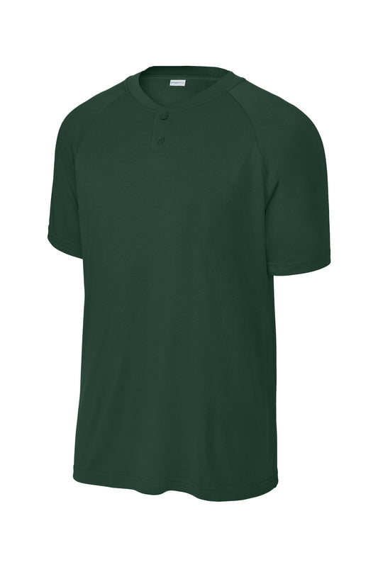 Sport-Tek PosiCharge Competitor 2-Button Henley ST359 Forest Green