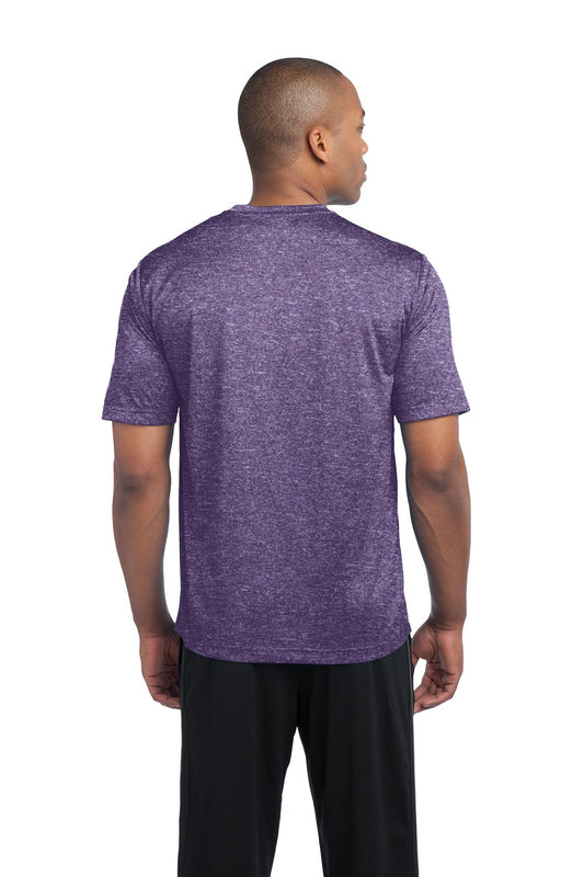 Sport-Tek Heather Contender Tee. ST360 Purple Heather