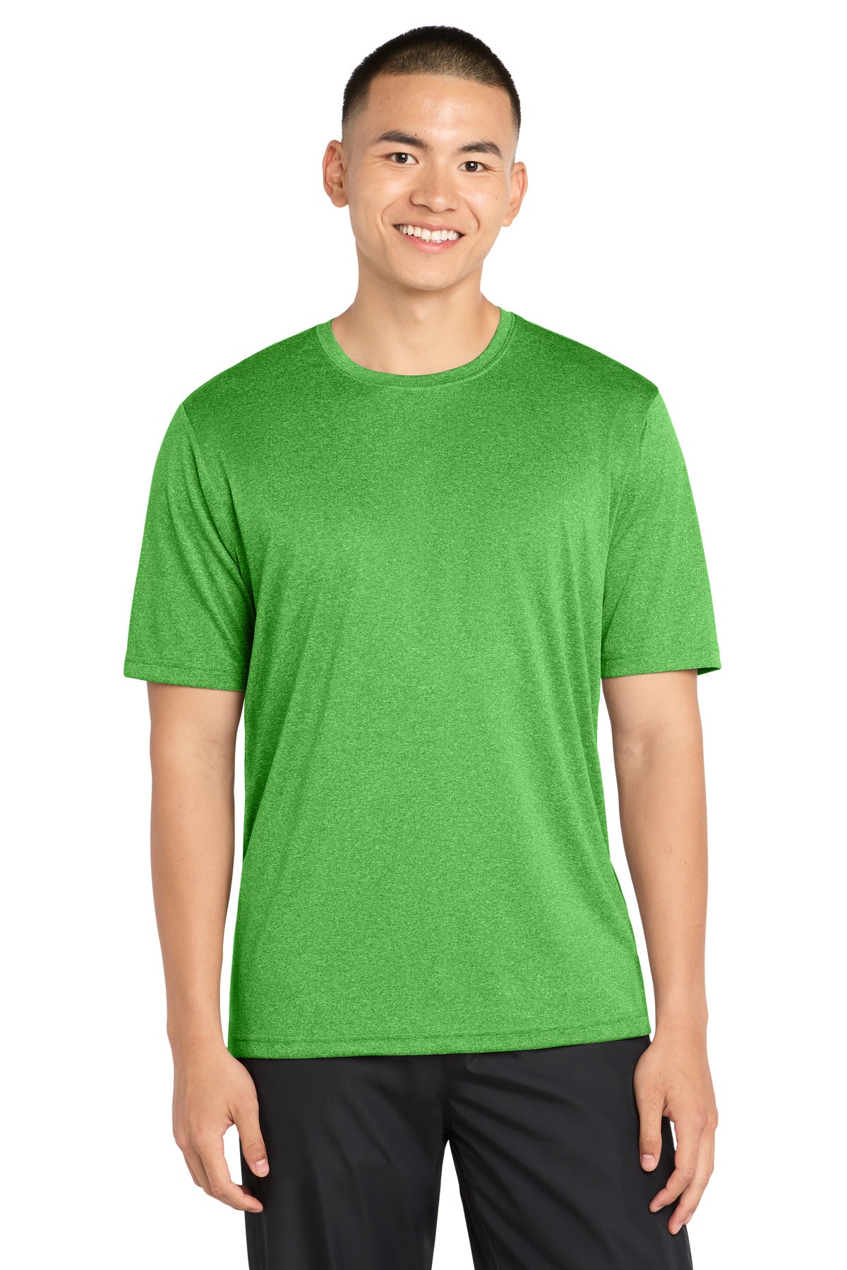 Sport-Tek Heather Contender Tee ST360 Turf Green Heather