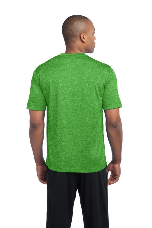 Sport-Tek Heather Contender Tee. ST360 Turf Green Heather