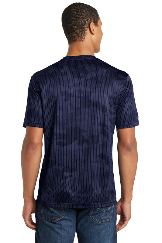 Sport-Tek CamoHex Tee. ST370 True Navy