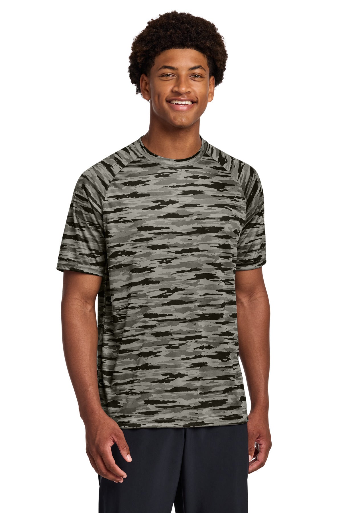 Sport-Tek Drift Camo Tee ST375 Black