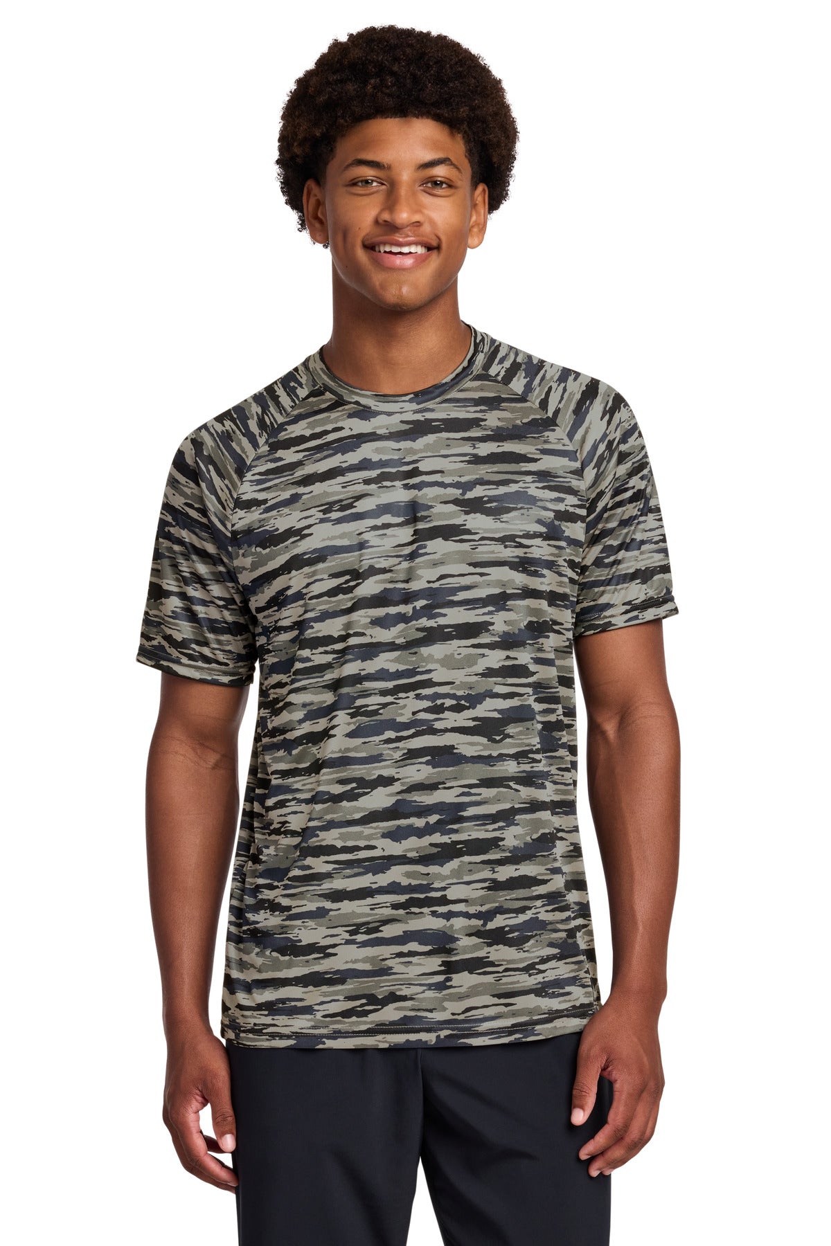 Sport-Tek Drift Camo Tee ST375 True Navy