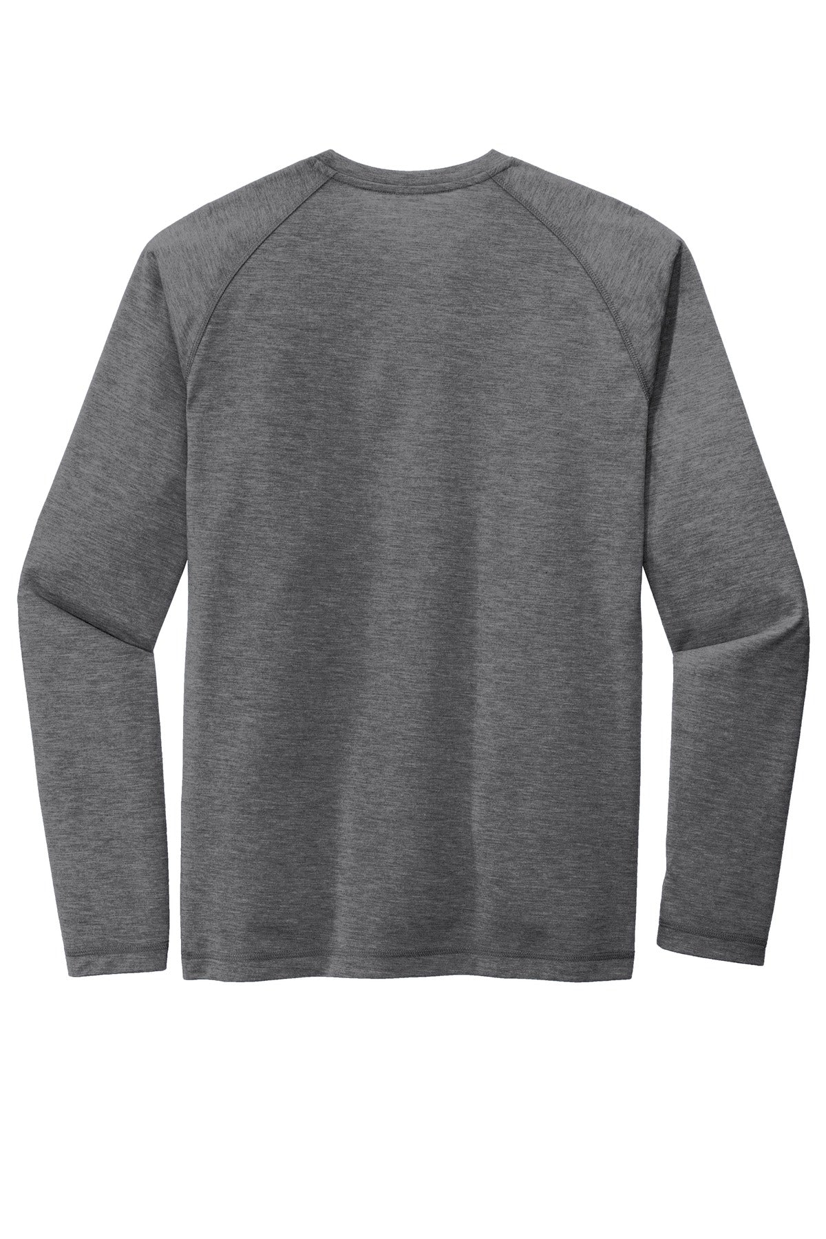 Sport-Tek PosiCharge Long Sleeve Tri-Blend Wicking Raglan Tee ST400LS Dark Grey Heather