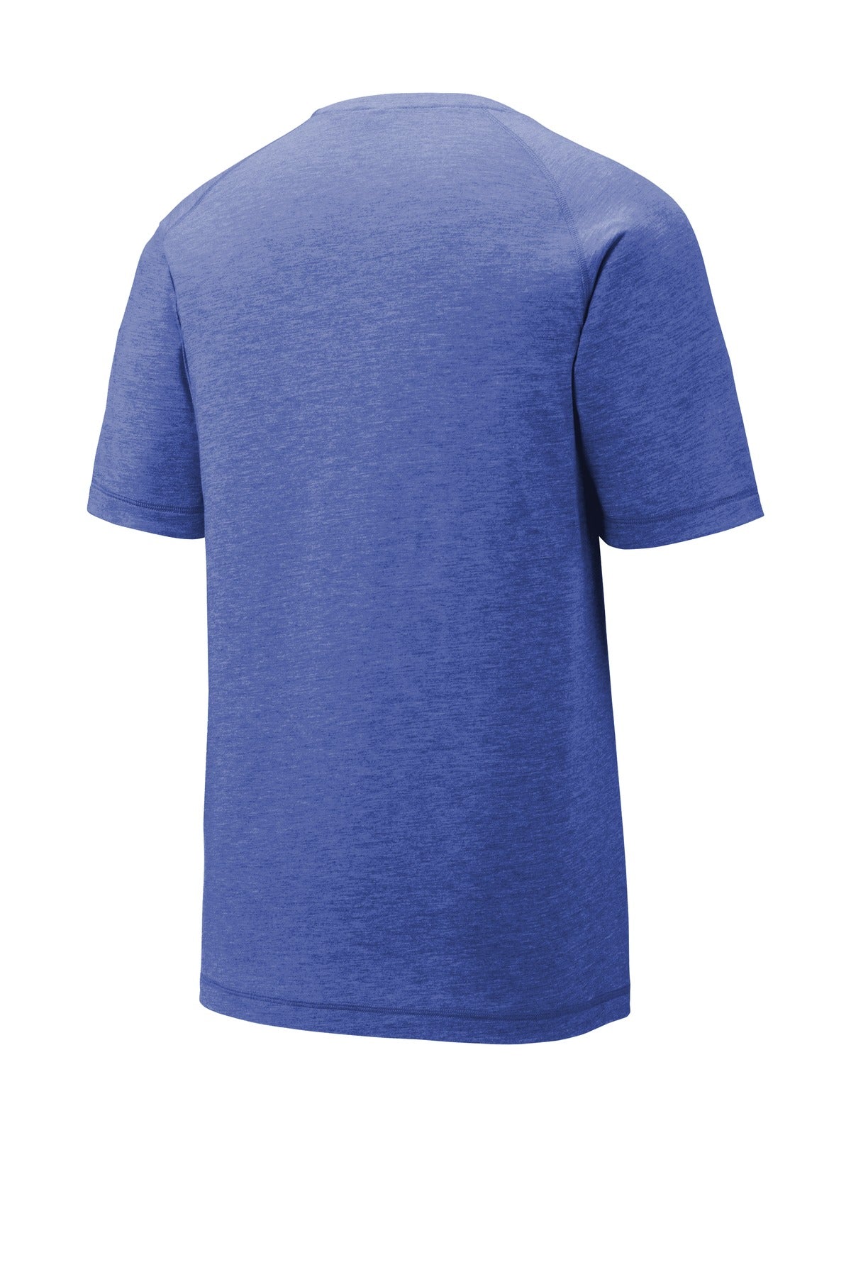 Sport-Tek PosiCharge Tri-Blend Wicking Raglan Tee. ST400 True Royal Heather