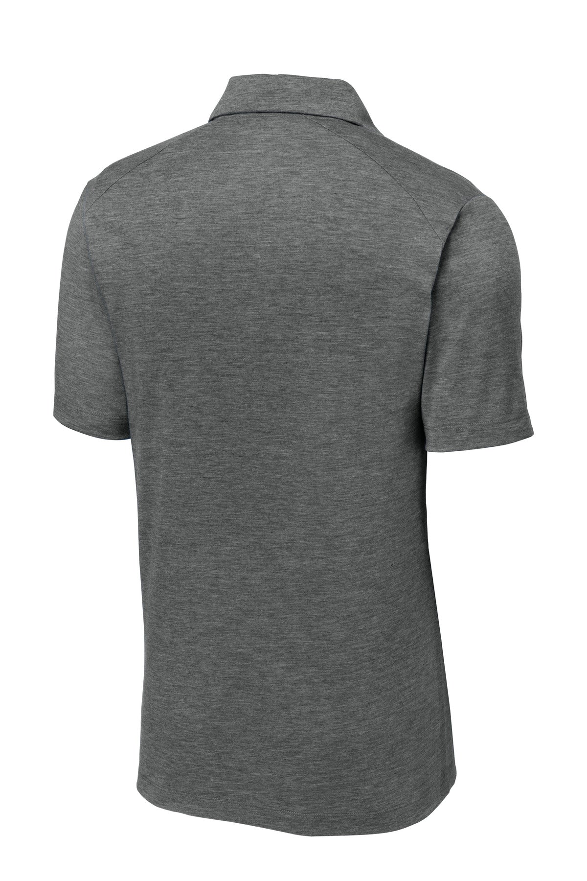 Sport-Tek PosiCharge Tri-Blend Wicking Polo. ST405 Dark Grey Heather