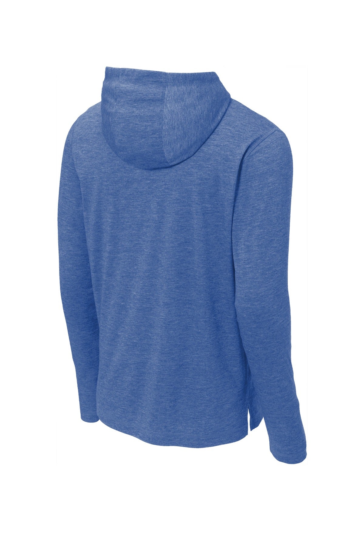 Sport-Tek PosiCharge Tri-Blend Wicking Long Sleeve Hoodie ST406 True Royal Heather