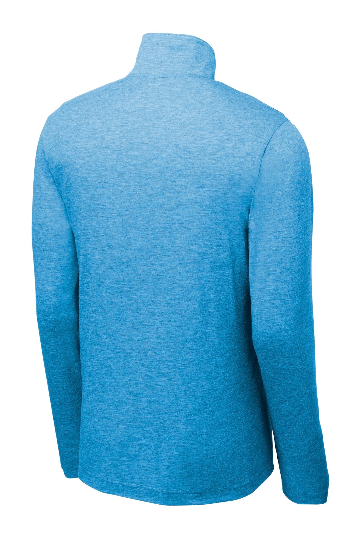 Sport-Tek PosiCharge Tri-Blend Wicking 1/4-Zip Pullover. ST407 Pond Blue Heather