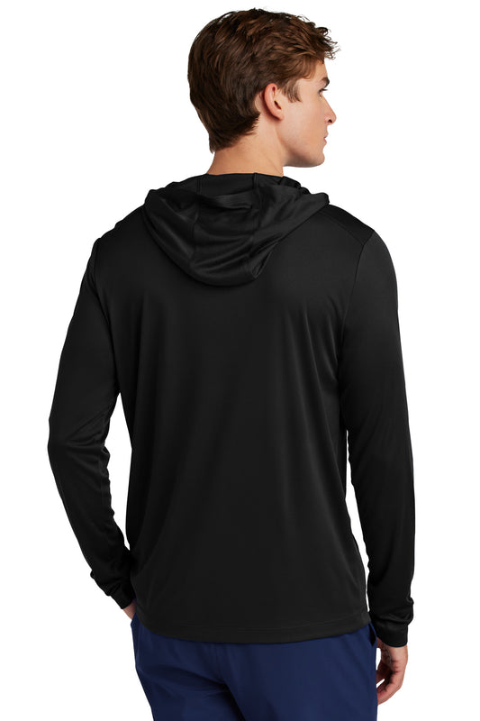 Sport-Tek Posi-UV Pro Long Sleeve Hoodie ST420LSH Black
