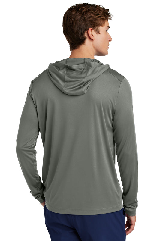 Sport-Tek Posi-UV Pro Long Sleeve Hoodie ST420LSH Dark Smoke Grey