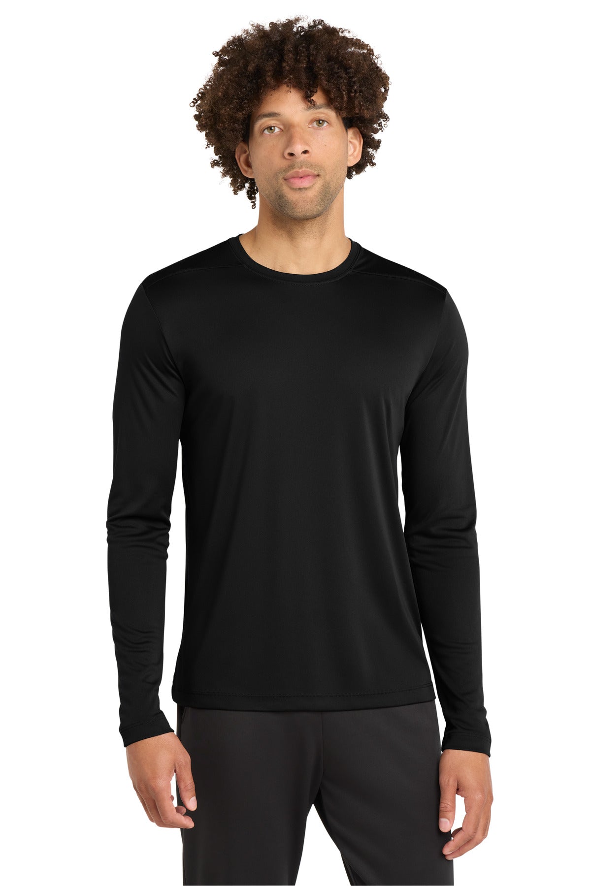 Sport-Tek Posi-UV Pro Long Sleeve Tee ST420LS Black