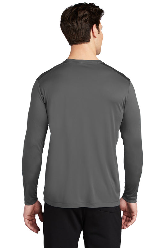 Sport-Tek Posi-UV Pro Long Sleeve Tee. ST420LS Dark Smoke Grey