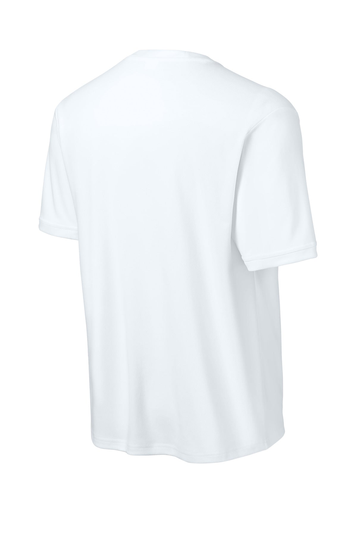 Sport-Tek Club Short Sleeve Crew ST440 White/ White