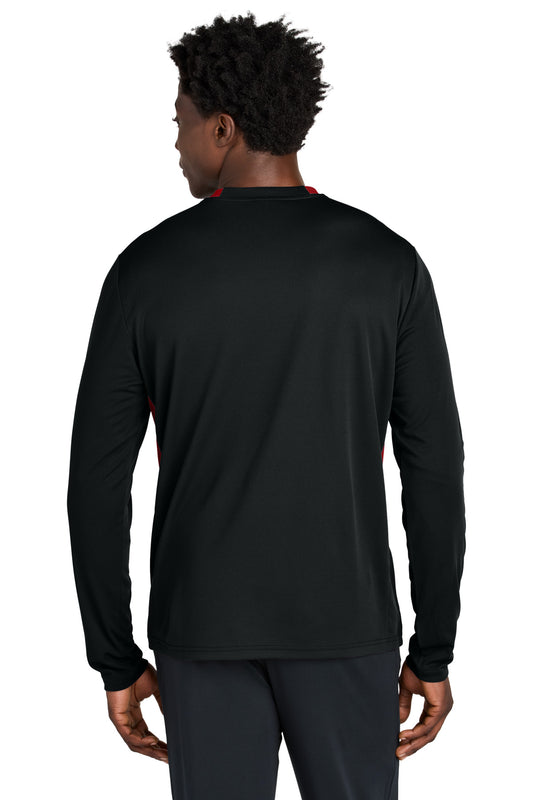 Sport-Tek Club 1/4-Zip Pullover ST443 Black/ Deep Red