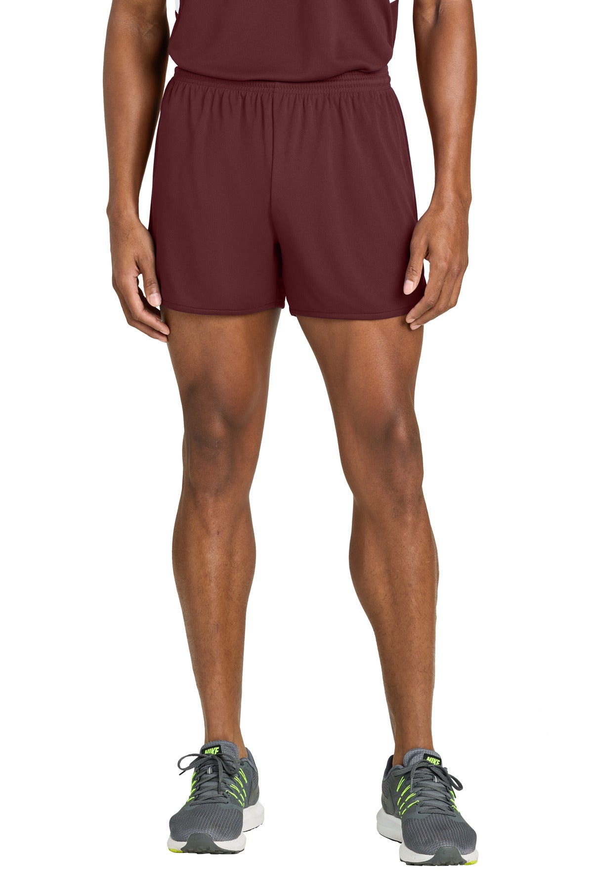 Sport-Tek Club 4 Track Short ST447 Maroon