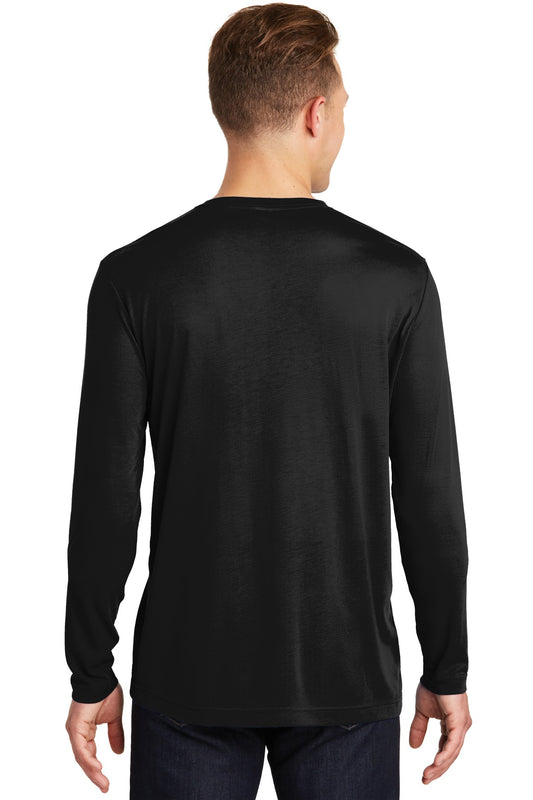 Sport-Tek Long Sleeve PosiCharge Competitor Cotton Touch Tee. ST450LS Black