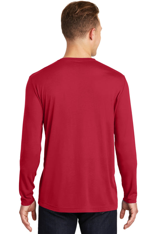 Sport-Tek Long Sleeve PosiCharge Competitor Cotton Touch Tee. ST450LS Deep Red