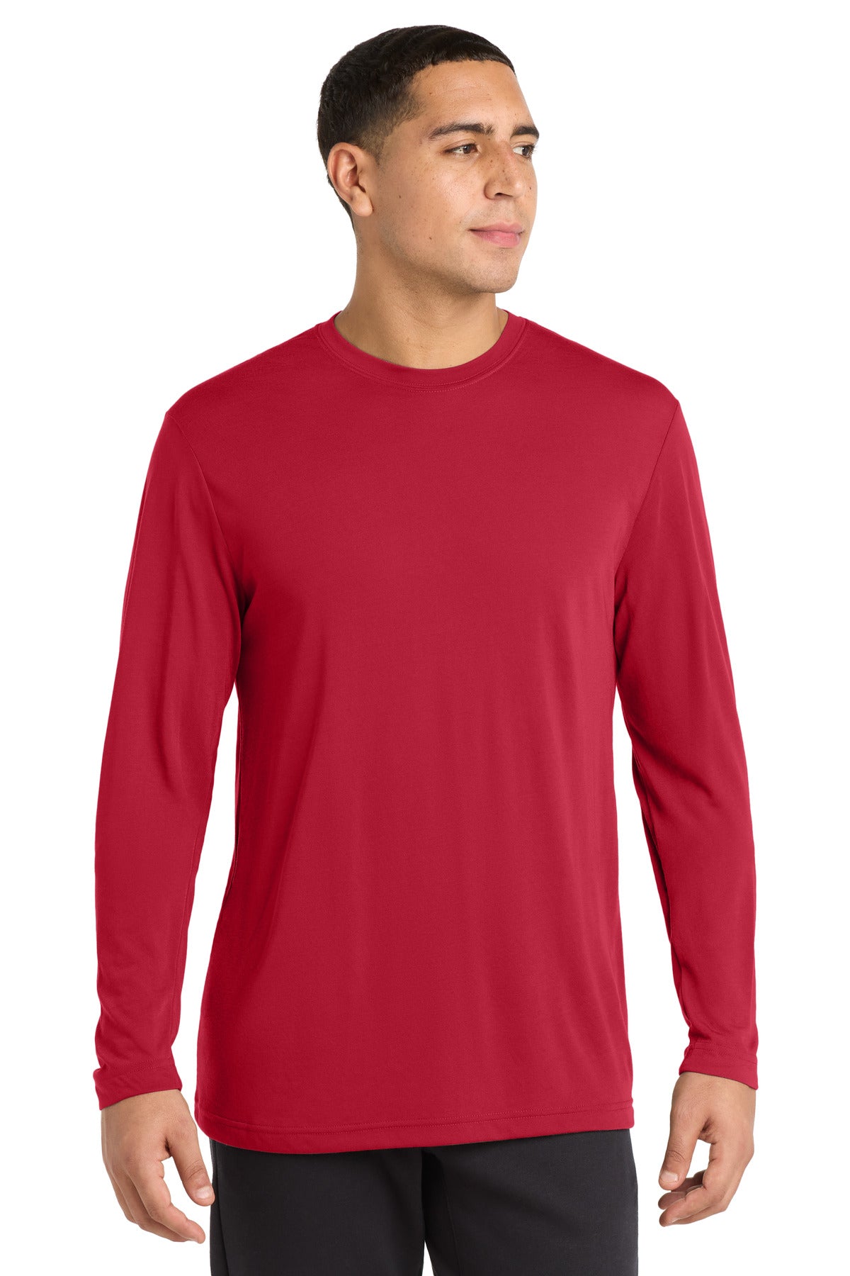 Sport-Tek Long Sleeve PosiCharge Competitor Cotton Touch Tee ST450LS Deep Red