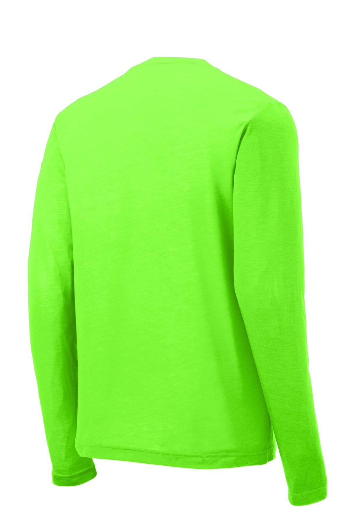 Sport-Tek Long Sleeve PosiCharge Competitor Cotton Touch Tee. ST450LS Neon Green