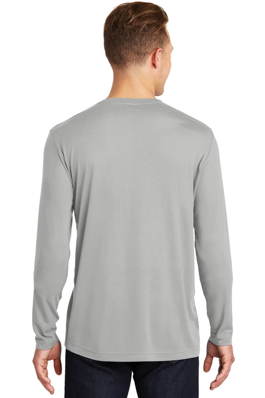 Sport-Tek Long Sleeve PosiCharge Competitor Cotton Touch Tee. ST450LS Silver