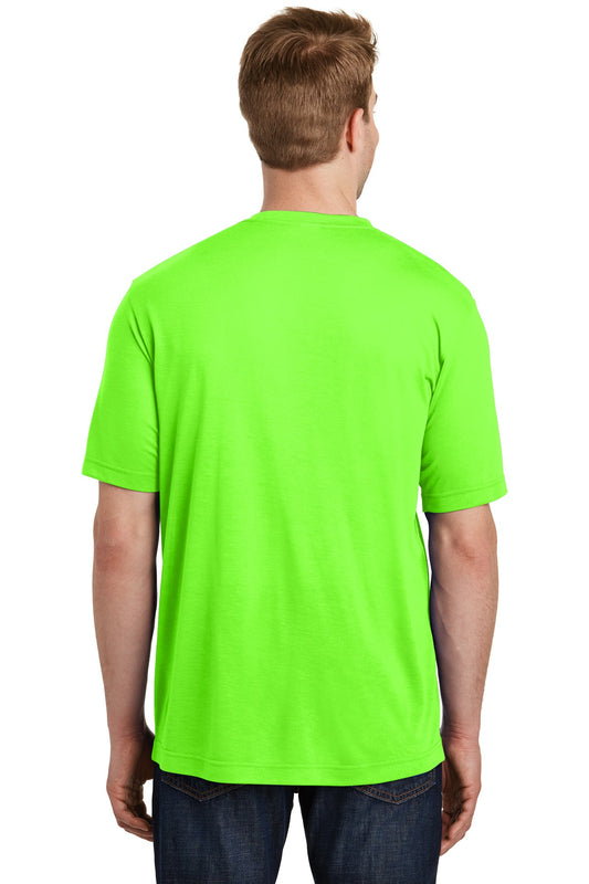 Sport-Tek PosiCharge Competitor Cotton Touch Tee. ST450 Neon Green