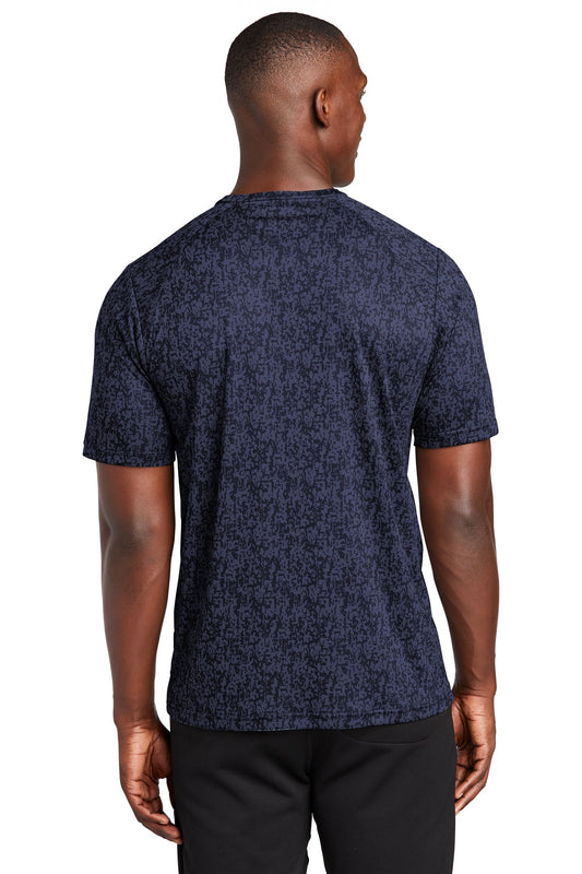 Sport-Tek Digi Camo Tee. ST460 True Navy