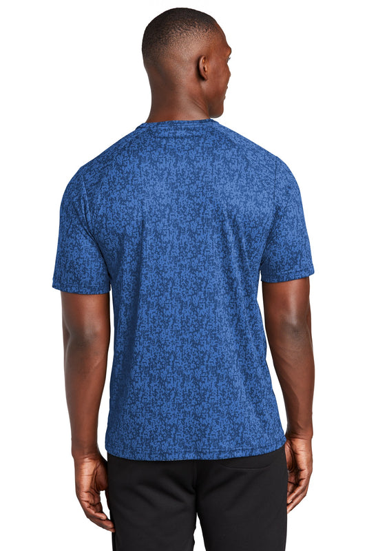 Sport-Tek Digi Camo Tee. ST460 True Royal