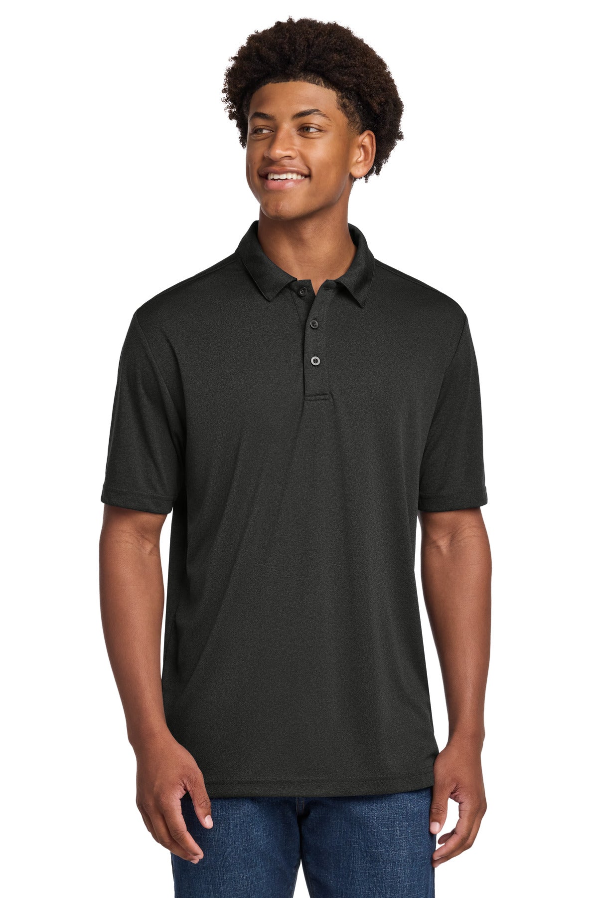 Sport-Tek Endeavor Polo ST467 Black Heather