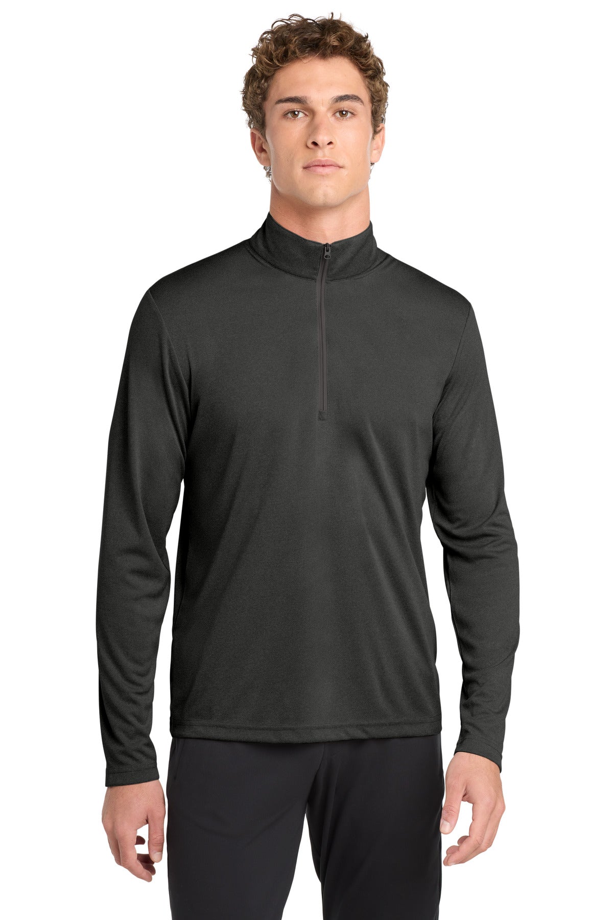 Sport-Tek Endeavor 1/2-Zip Pullover ST469 Black Heather