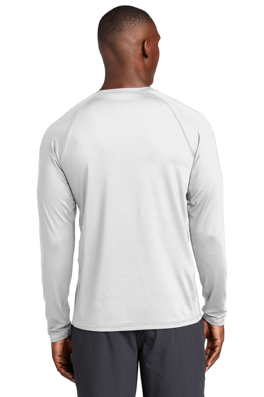 Sport-Tek Long Sleeve Rashguard Tee. ST470LS White