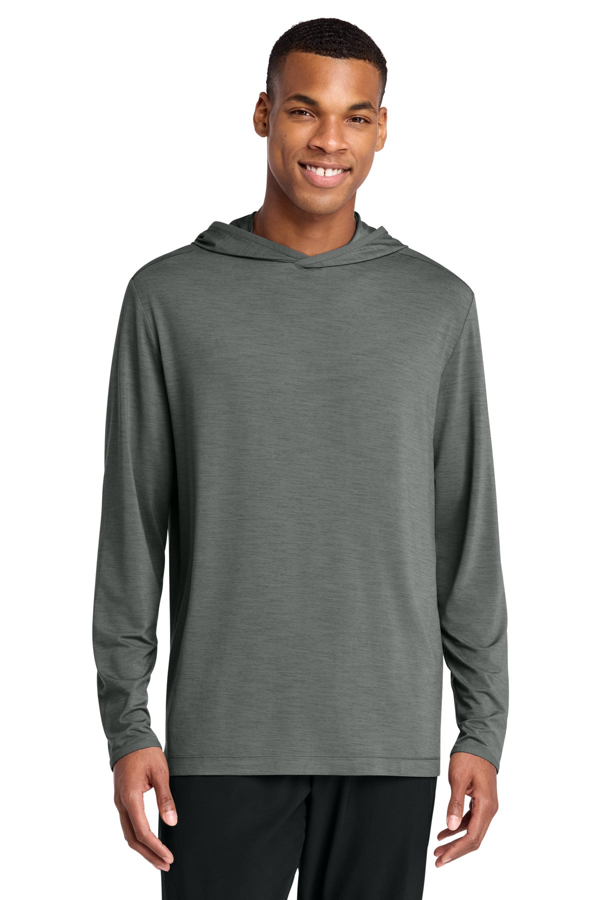 Sport-Tek Versa Long Sleeve Pullover Hoodie ST492 Shadow Grey