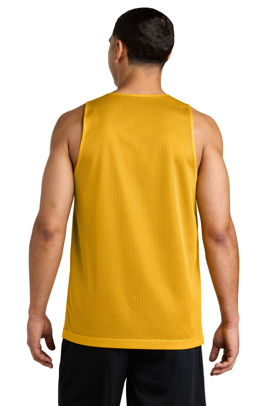 Sport-Tek PosiCharge Reversible Mesh Tank ST5000 Gold/ Black