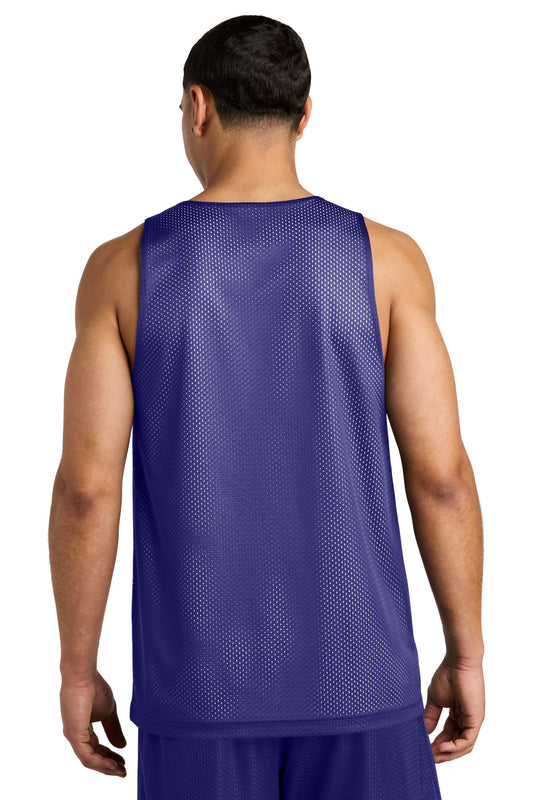 Sport-Tek PosiCharge Reversible Mesh Tank ST5000 Purple/ White