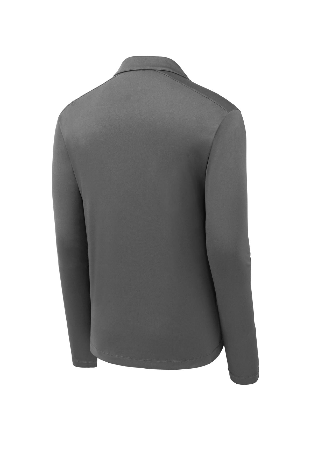 Sport-Tek Posi-UV Pro Long Sleeve Polo. ST520LS Dark Smoke Grey
