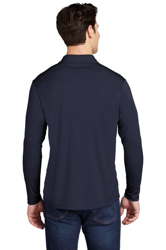 Sport-Tek Posi-UV Pro Long Sleeve Polo. ST520LS True Navy