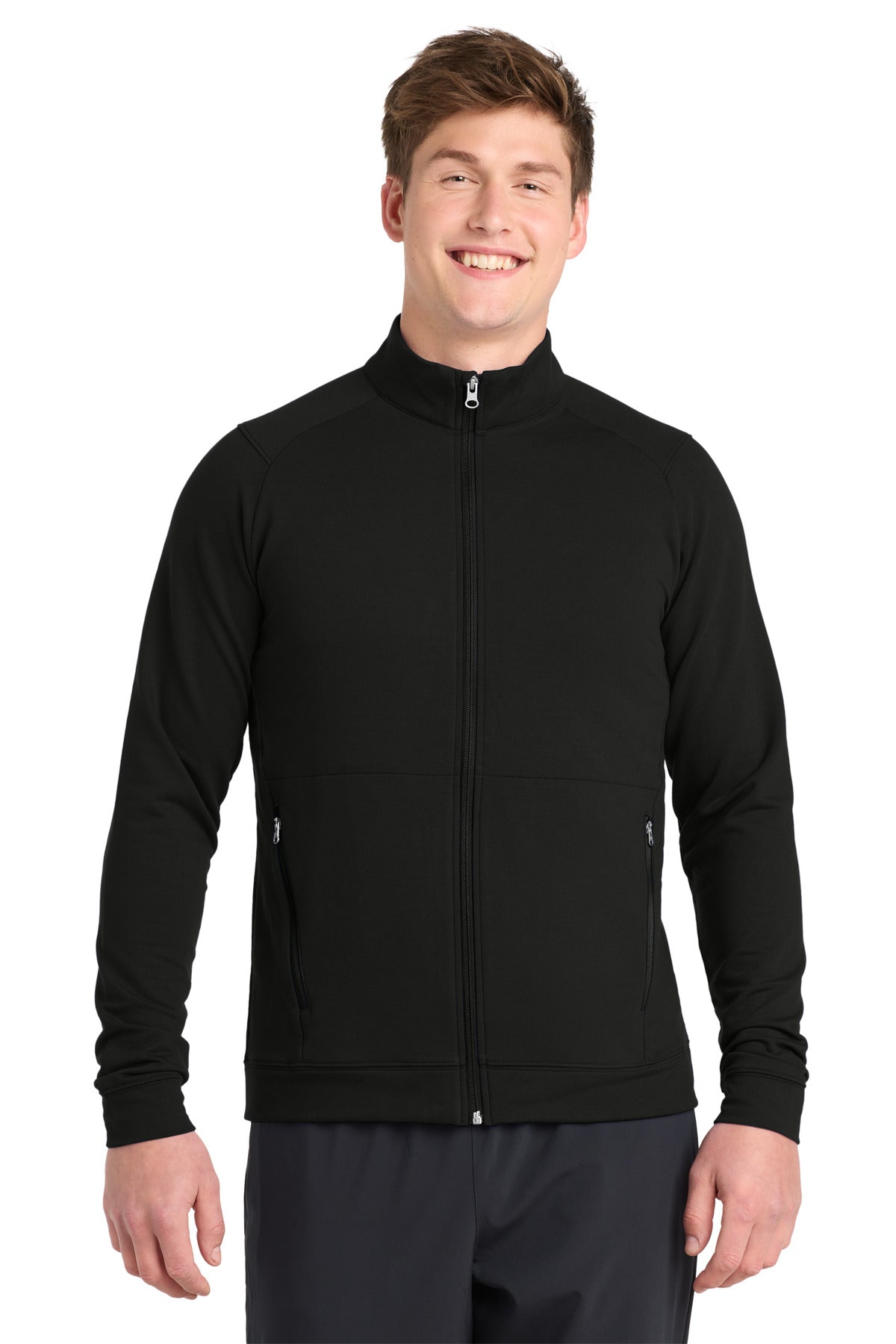 Sport-Tek Sport-Wick Flex Fleece Full-Zip ST560 Black