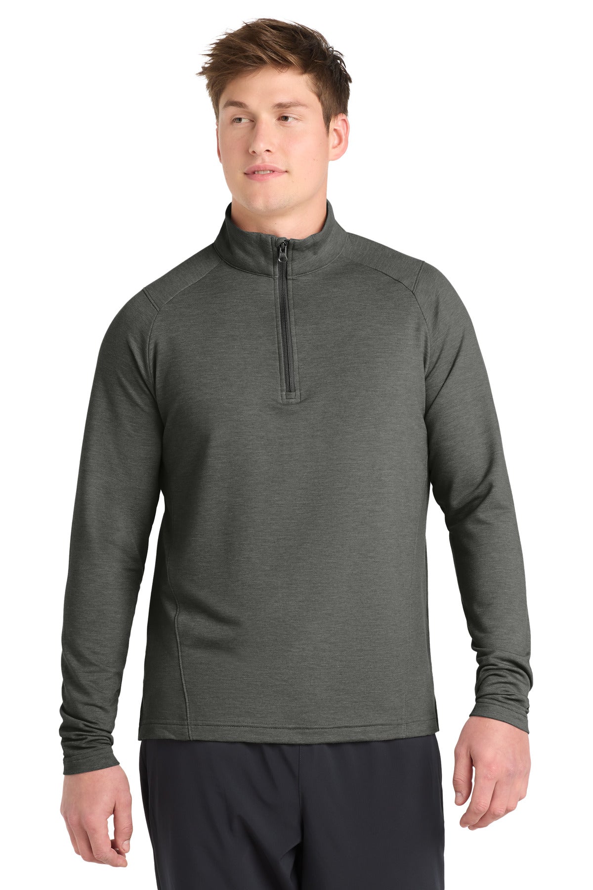 Sport-Tek Sport-Wick Flex Fleece 1/4-Zip ST561 Dark Grey Heather