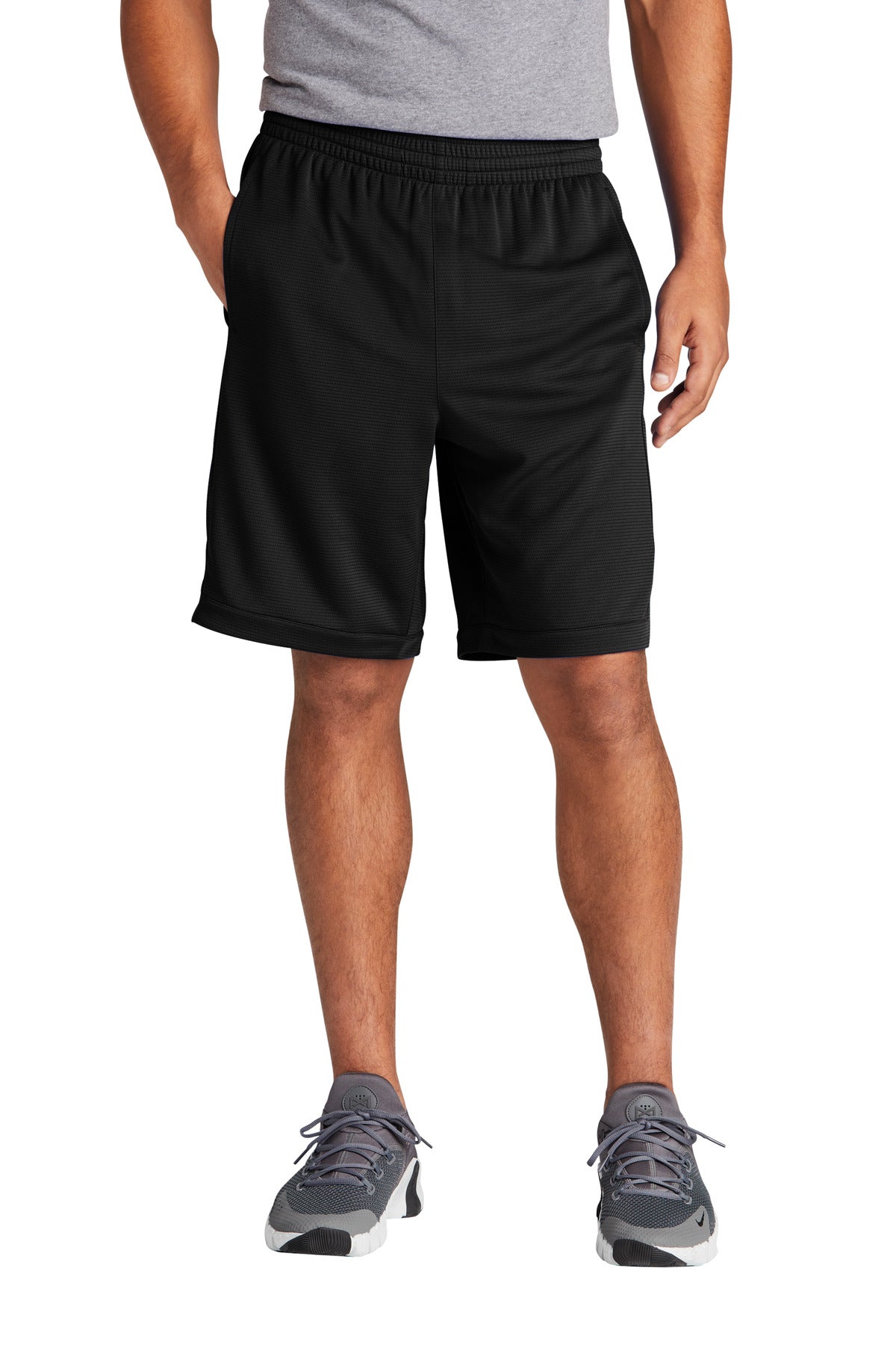 Sport-Tek PosiCharge Position Short with Pockets ST575 Black