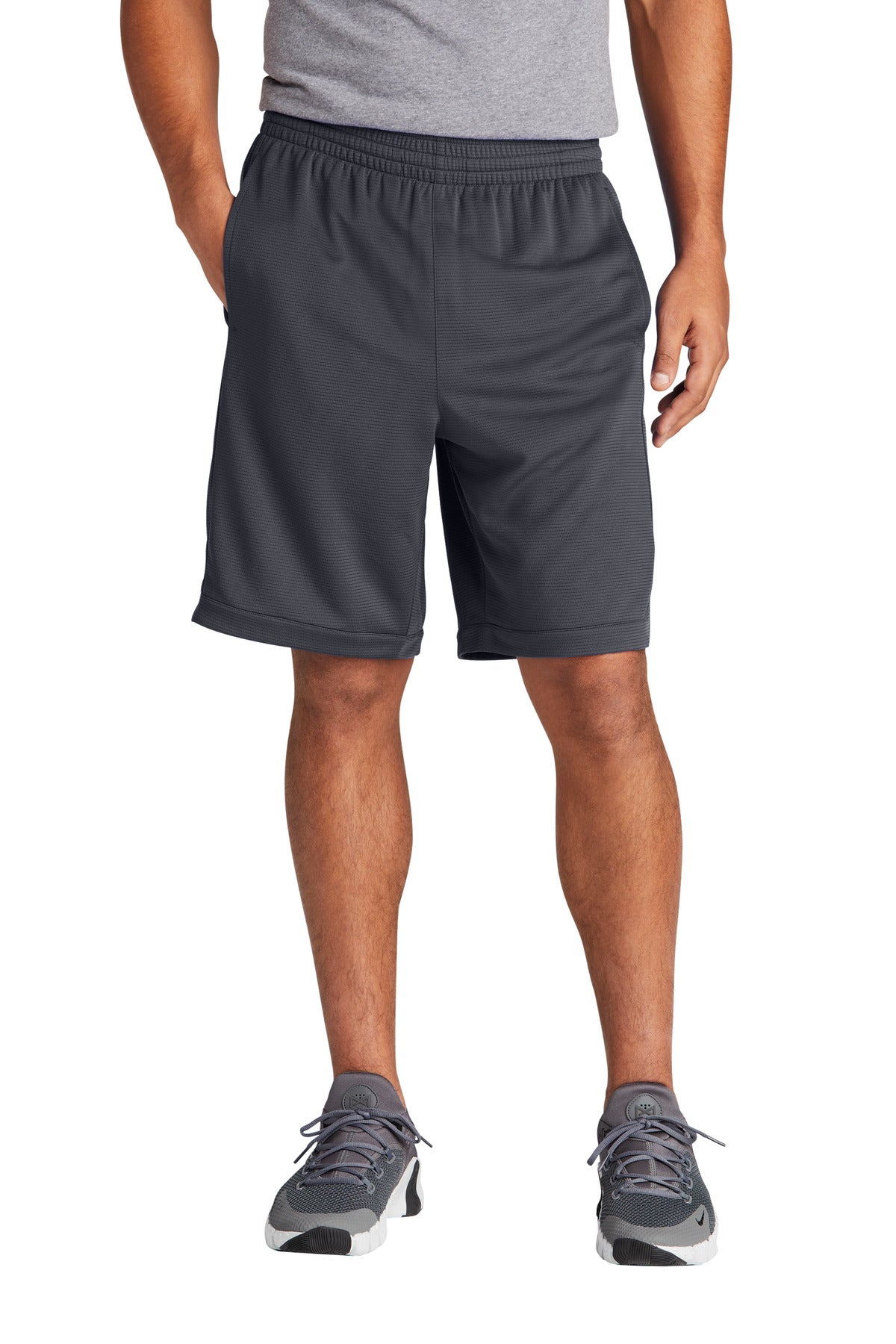 Sport-Tek PosiCharge Position Short with Pockets ST575 Graphite