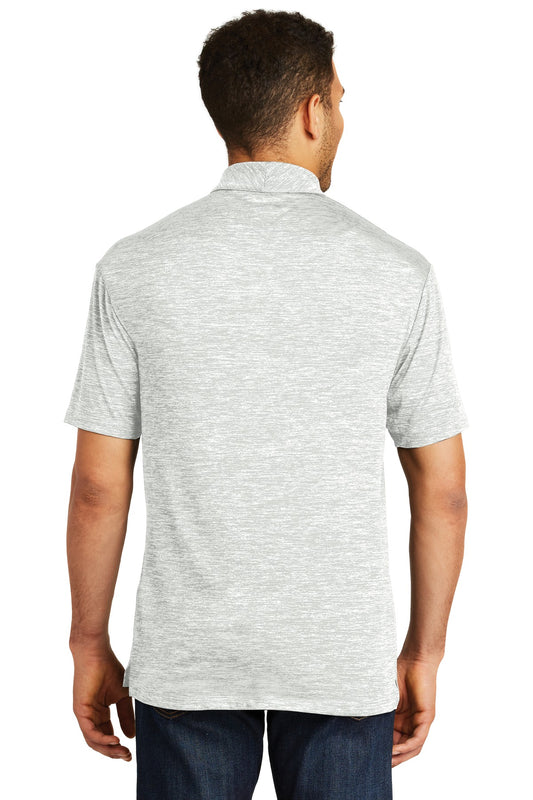 Sport-Tek PosiCharge Electric Heather Polo. ST590 Silver Electric