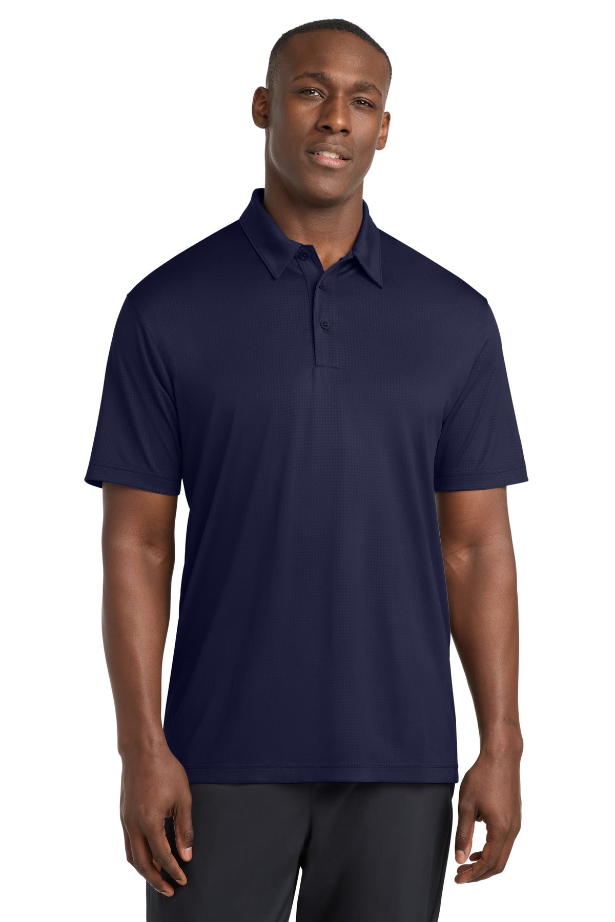 Sport-Tek Embossed PosiCharge Tough Polo ST630 True Navy