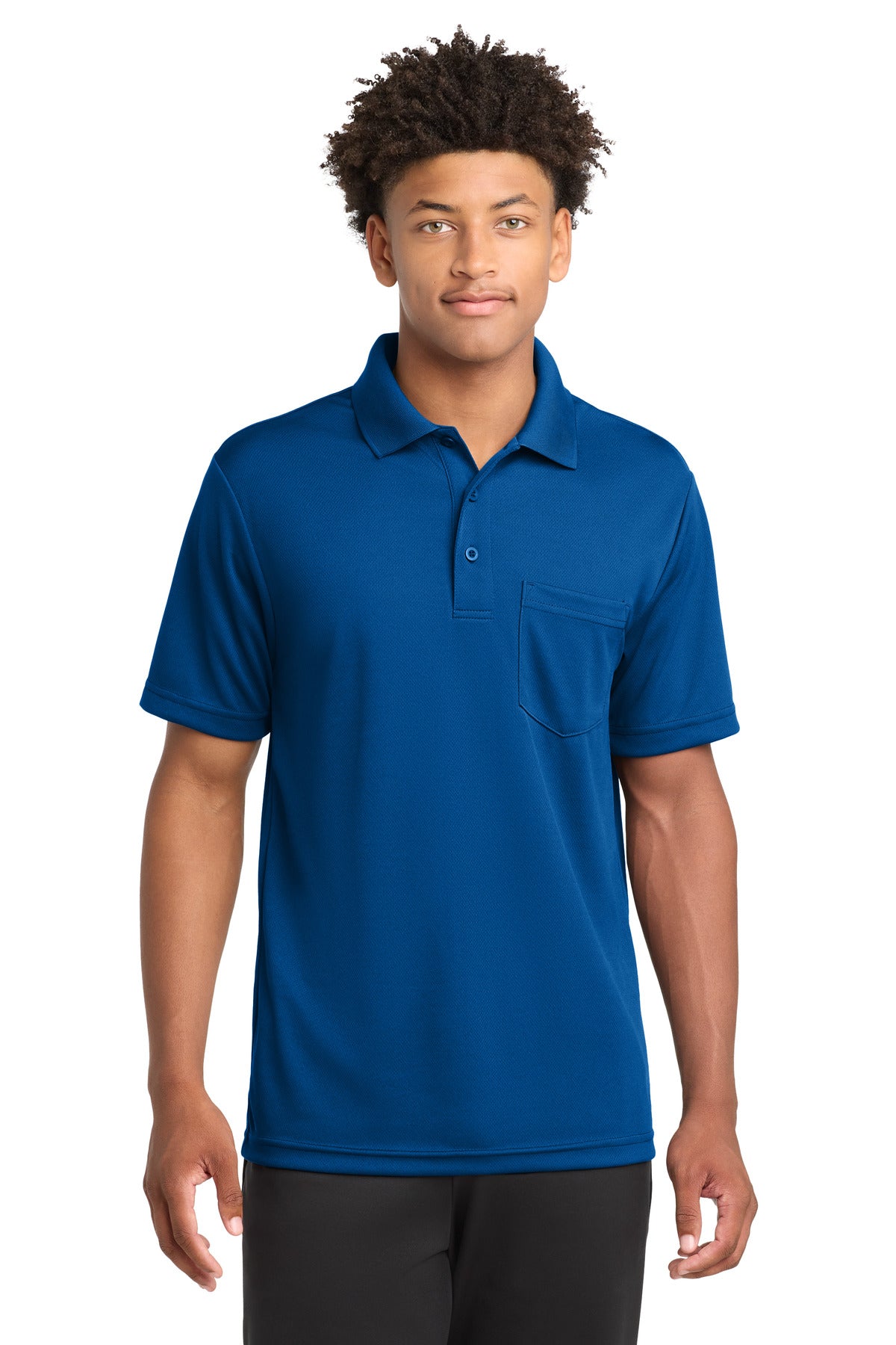Sport-Tek PosiCharge RacerMesh Pocket Polo ST640P True Royal