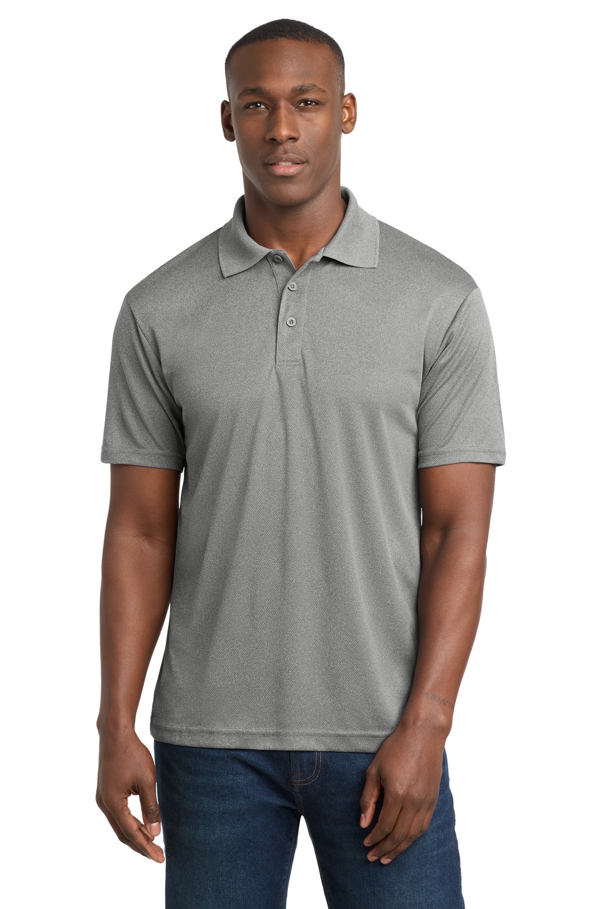 Sport-Tek PosiCharge RacerMesh Polo ST640 Grey Heather