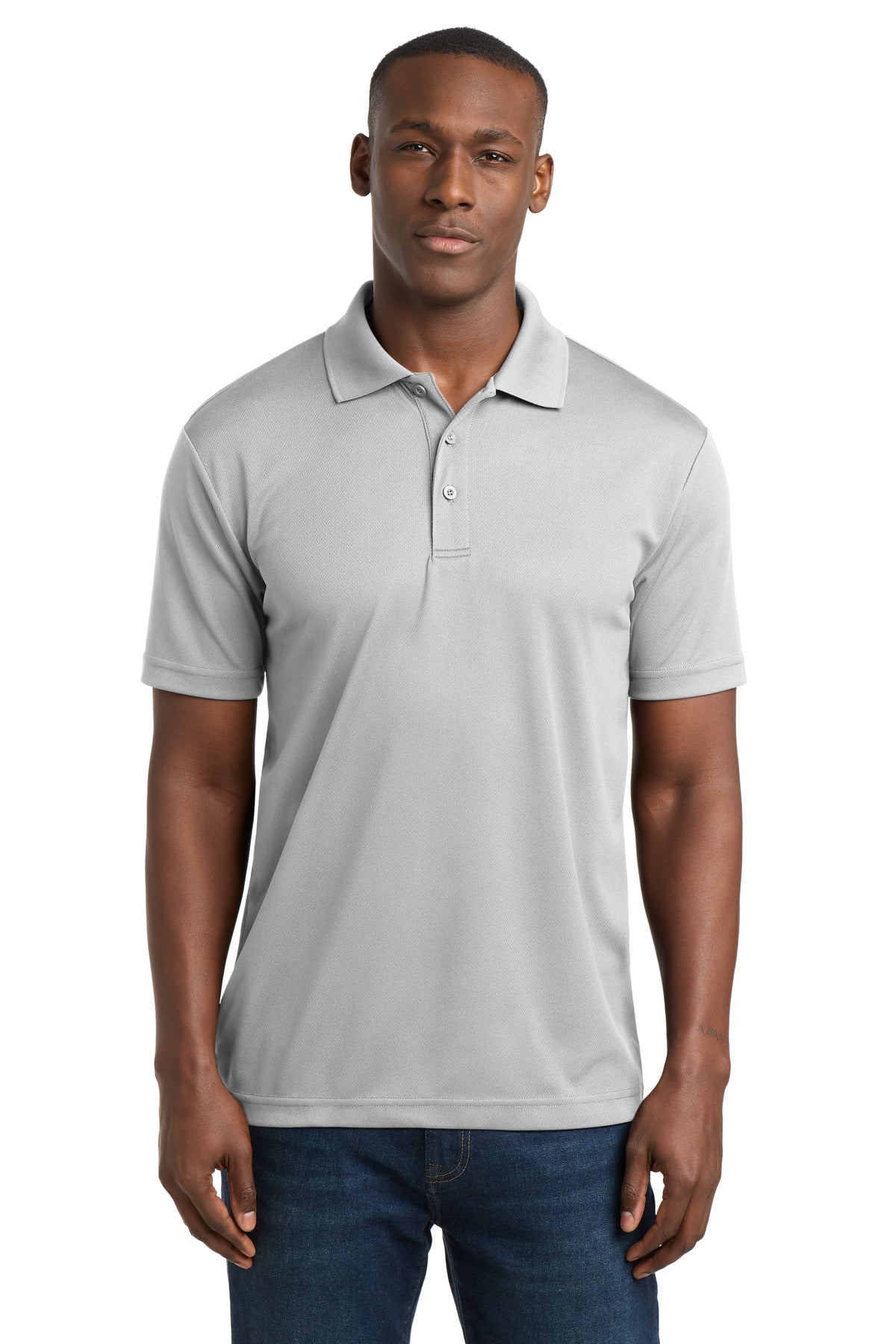 Sport-Tek PosiCharge RacerMesh Polo ST640 Silver