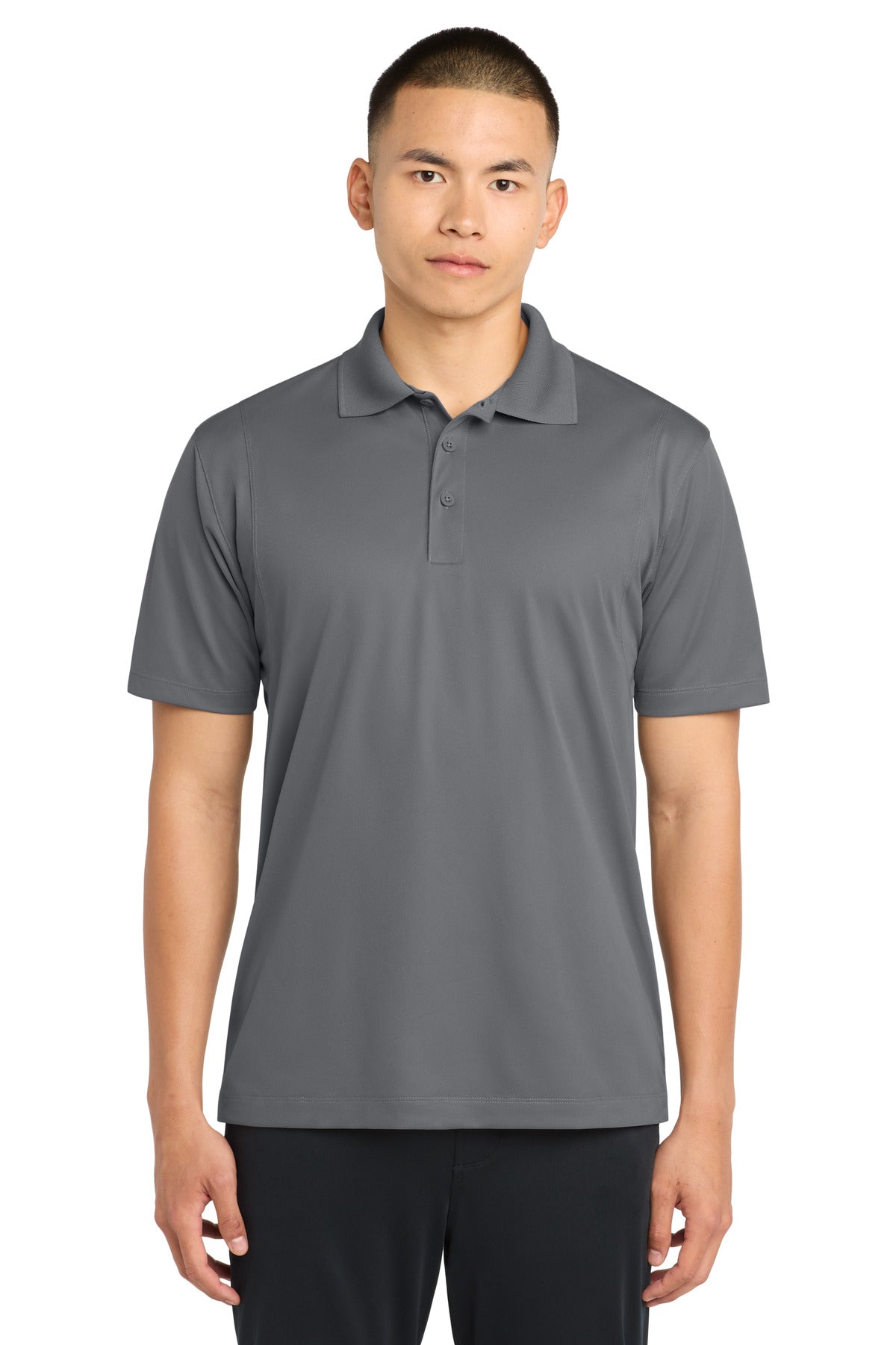 Sport-Tek Micropique Sport-Wick Polo ST650 Grey Concrete